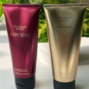 Victoria's Secret Fine Fragrance Lotion set of 2, Very sexy & Heavenly 3.4fl oz